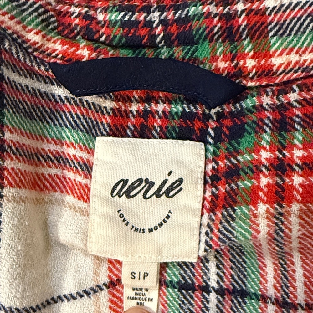 Aerie Plaid Pajama Set - Picture 2 of 3
